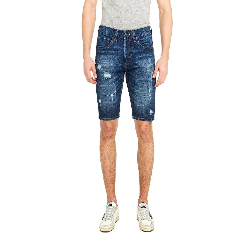 Casual Men's ChinosParker Mens Mid-Rise Distressed Denim Shorts