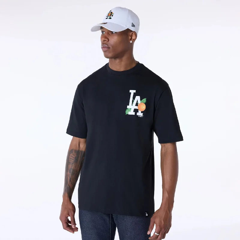 Men's Shirts with Antimicrobial TreatmentLA Dodgers MLB Fruit Black T-Shirt