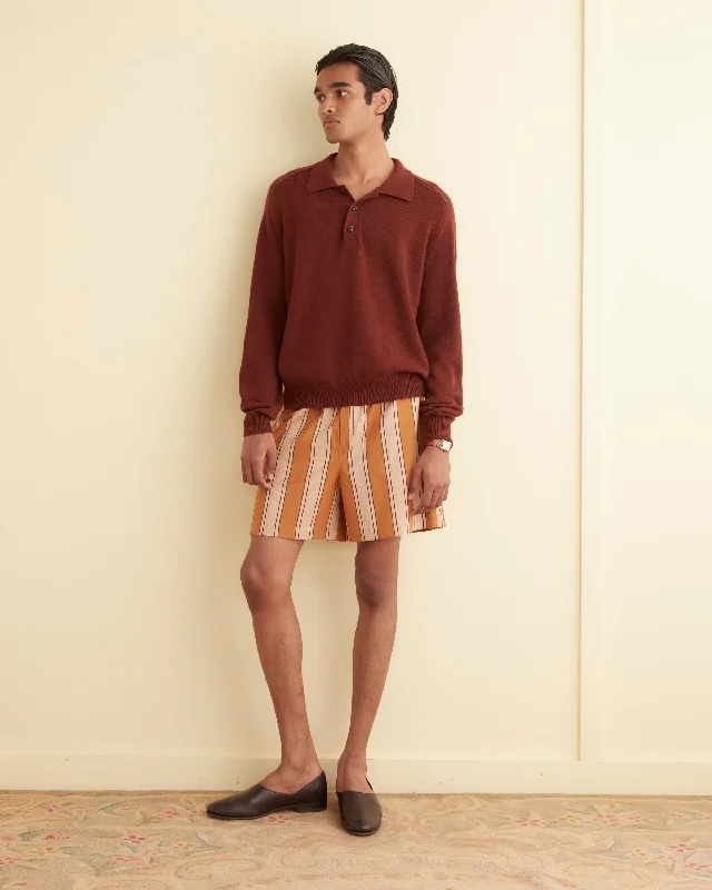 Men's Pants with Button-CuffsAwning Stripe Shorts