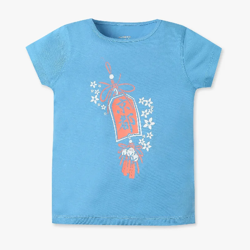 Men's Shirts with Roll-Up SleevesGirls Graphic Crew Neck Fun Playtime T-Shirt