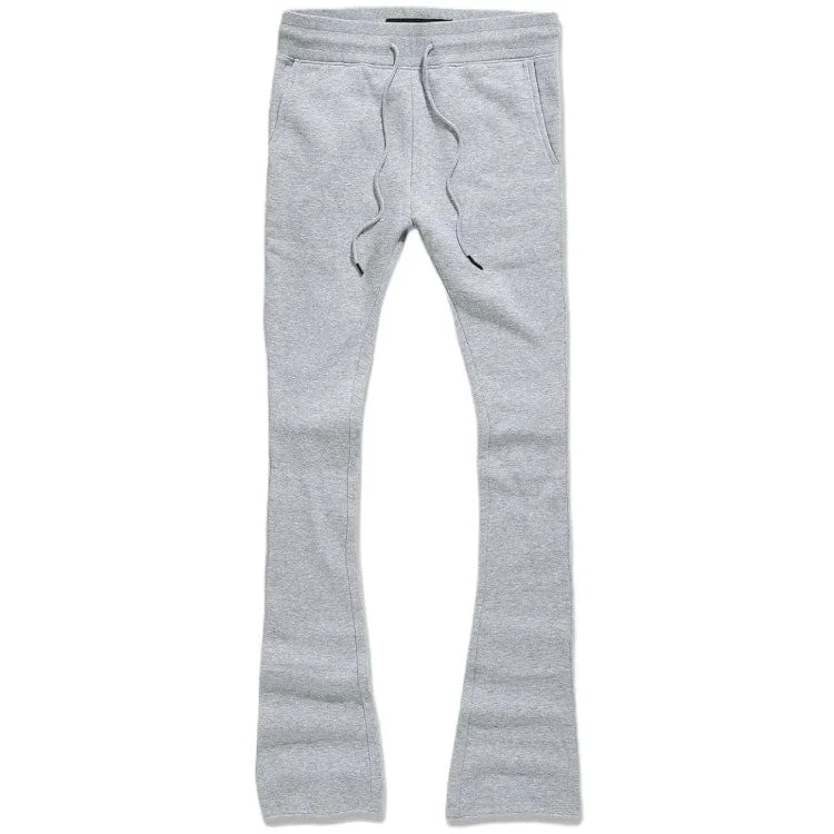 Men's Pants with Zippered PocketsJordan Craig Uptown Stacked Sweatpants (Heather Grey) 8826L