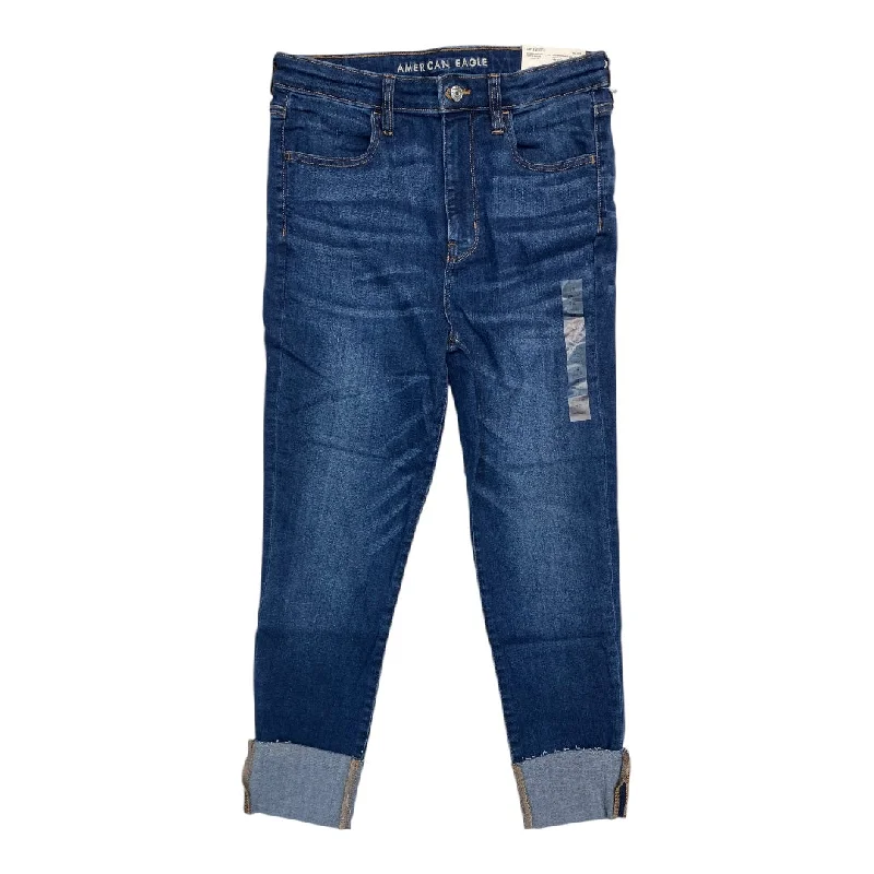 Latest Designer Men's JeansJeans Cropped By American Eagle In Blue Denim, Size:12