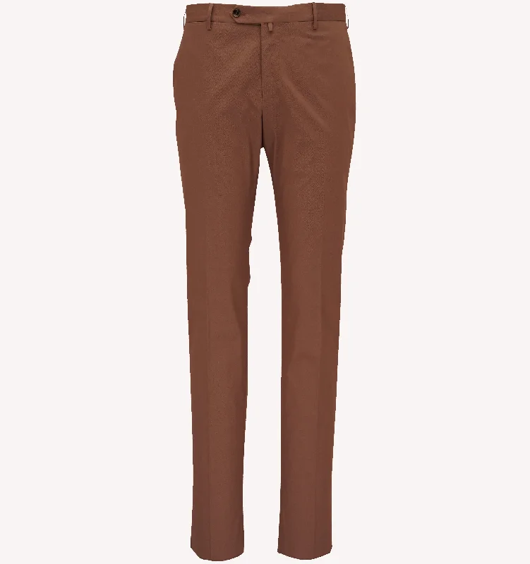 Men's Velcro-Closure Pants for ConveniencePT Torino Sport Trouser in Terracotta
