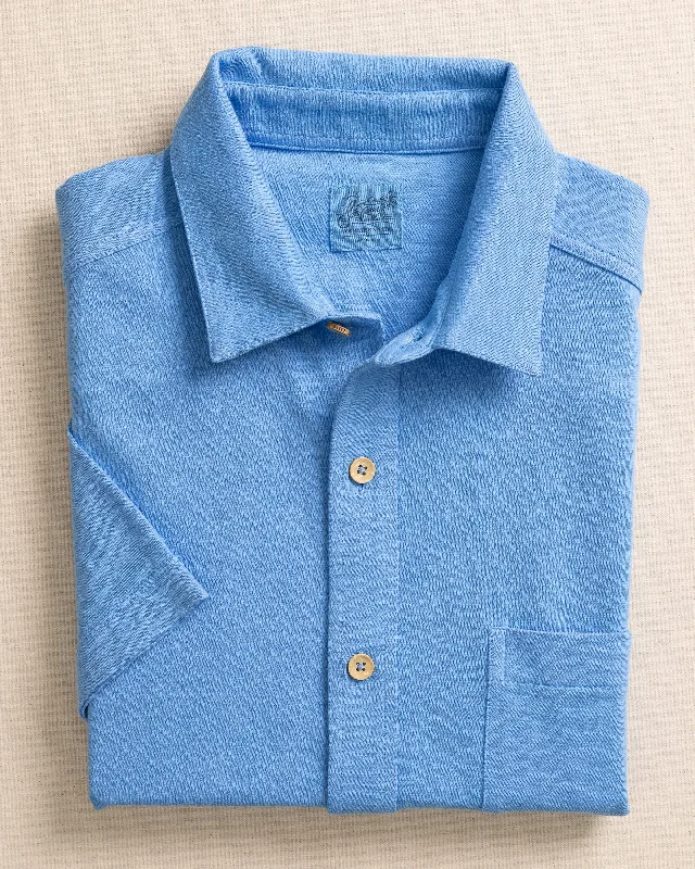 Men's Breathable Shirts for Warm ClimatesBeachcast Solid Knit Short Sleeve Sport Shirt