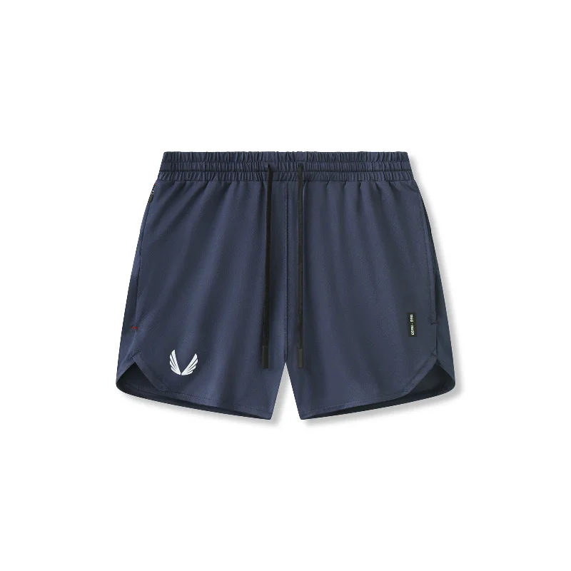 Men's Sweatpants for Lounging0993. AeroSilver® 5" Linerless Short - Navy