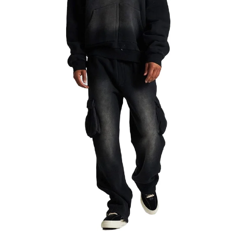 Men's Tailored Pants for a Sharp AppearanceEmbellish Official Cargo Sweatpants (Midnight) EMBF24-030