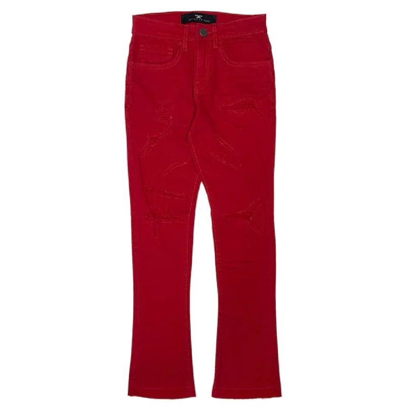 Stylish Men's Cargo PantsBoys Jordan Craig Martin Stacked Tribeca Twill Pants (Red) JTF956RB