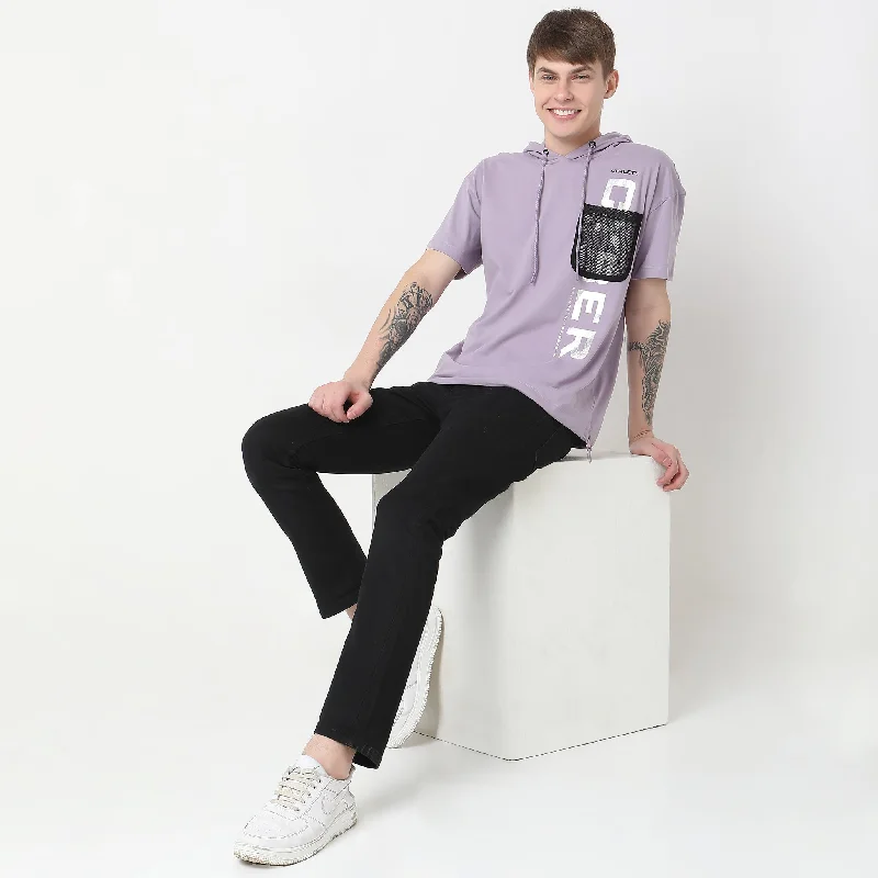 Men's Shirts with Mandarin CollarsOversize Graphic T-Shirt