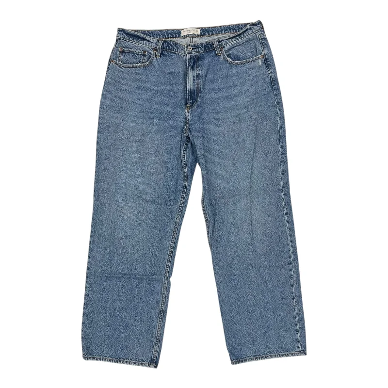 Men's Jeans for Everyday WearJeans Boyfriend By Abercrombie And Fitch In Blue Denim, Size:16