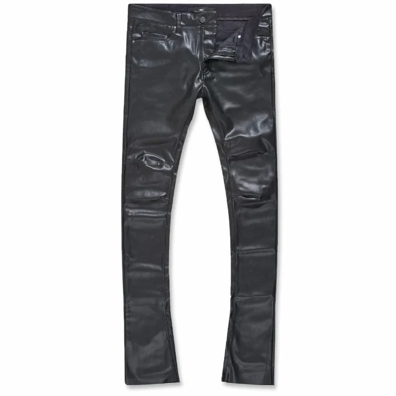 Men's Button-Fly Pants for a Traditional TouchJordan Craig Ross Stacked Thriller Pants (Black) JRF1139