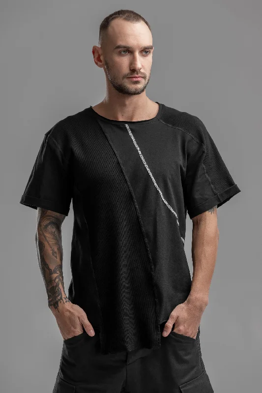 Men's Shirts with Contrast StitchingMen's T-Shirt Tsugime