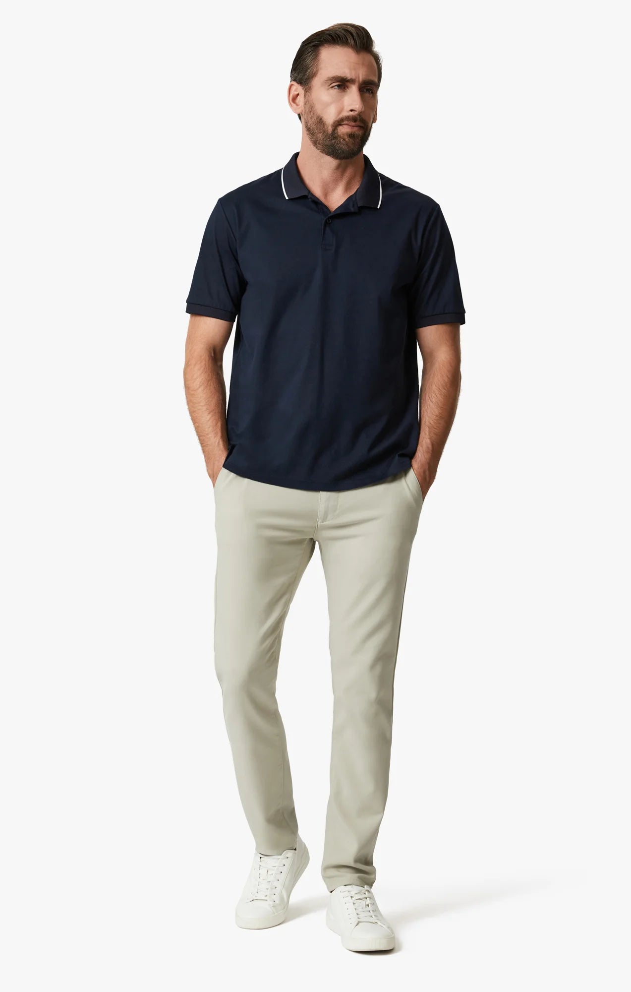 Men's Pants with Functional Pockets34 HERITAGE | Verona Chino Pants | Willow High Flyer