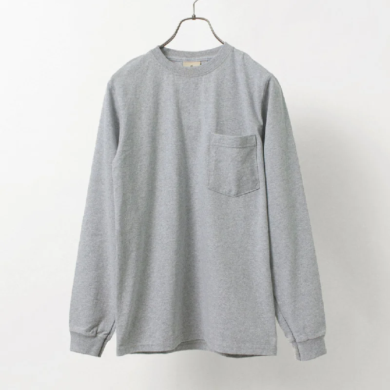 Men's Shirts with Mock NecksGOODWEAR / Crew Neck Pocket T-Shirt Long Sleeve