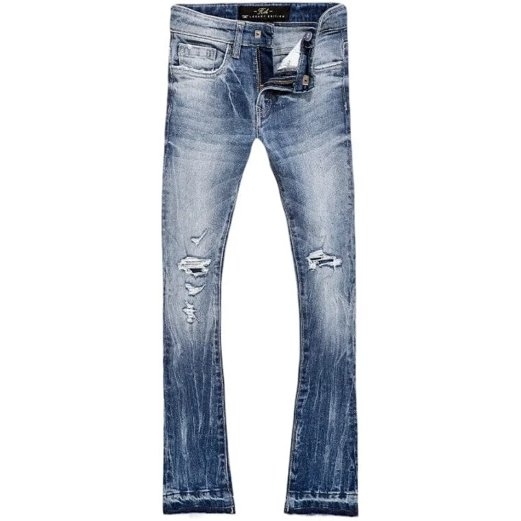 Classic Men's JeansBoys Jordan Craig Attitude Stacked Denim (Medium Blue) JTF1214B
