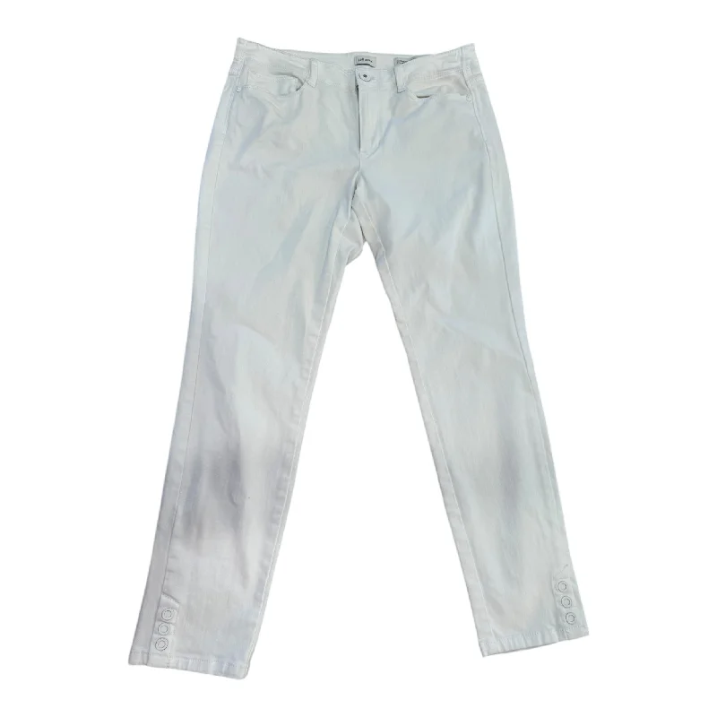 Men's Jeans with Embroidered LogosJeans Straight By J. Jill In White, Size: 8
