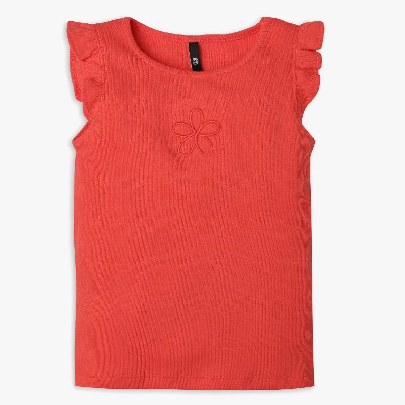 Men's Shirts with Short PlacketsGirls Regular Fit Solid T-Shirt