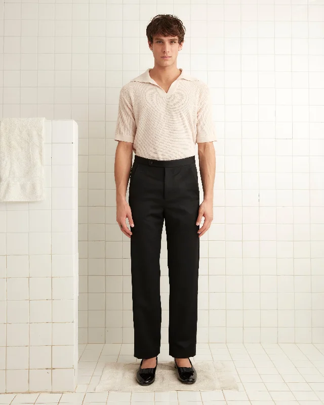 Men's Tapered Pants for a Slimming EffectBarathea Tuxedo Trousers