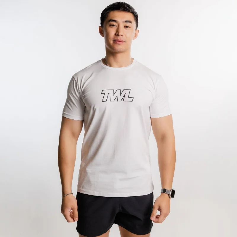 Men's Shirts with Appliquéd SleevesTWL - MEN'S EVERYDAY T-SHIRT - ATHLETE - WHITE