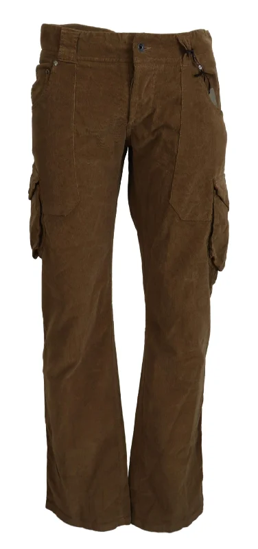 Hipster Skinny Men's JeansErmanno Scervino  Cotton Corduroy Cargo Men's Pants