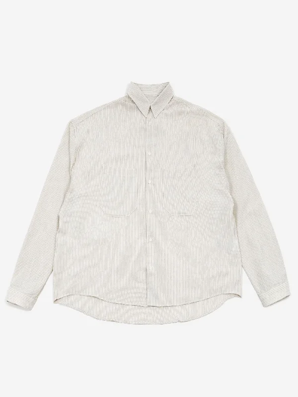 Men's Floral Print Shirts for Spring and SummerEstudio Niksen Oxford Balloon Shirt - Stripe