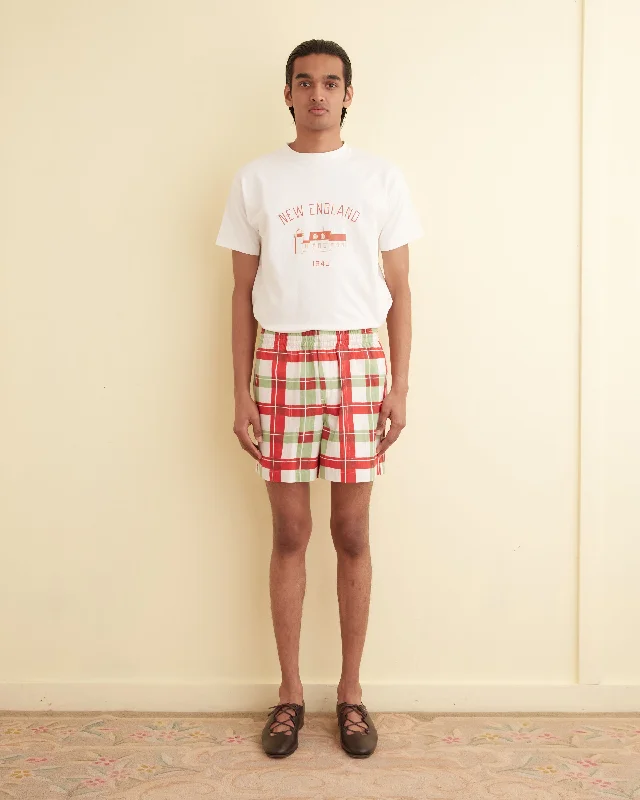 Men's Pants with Reflective Stripes for SafetyComplementary Plaid Shorts