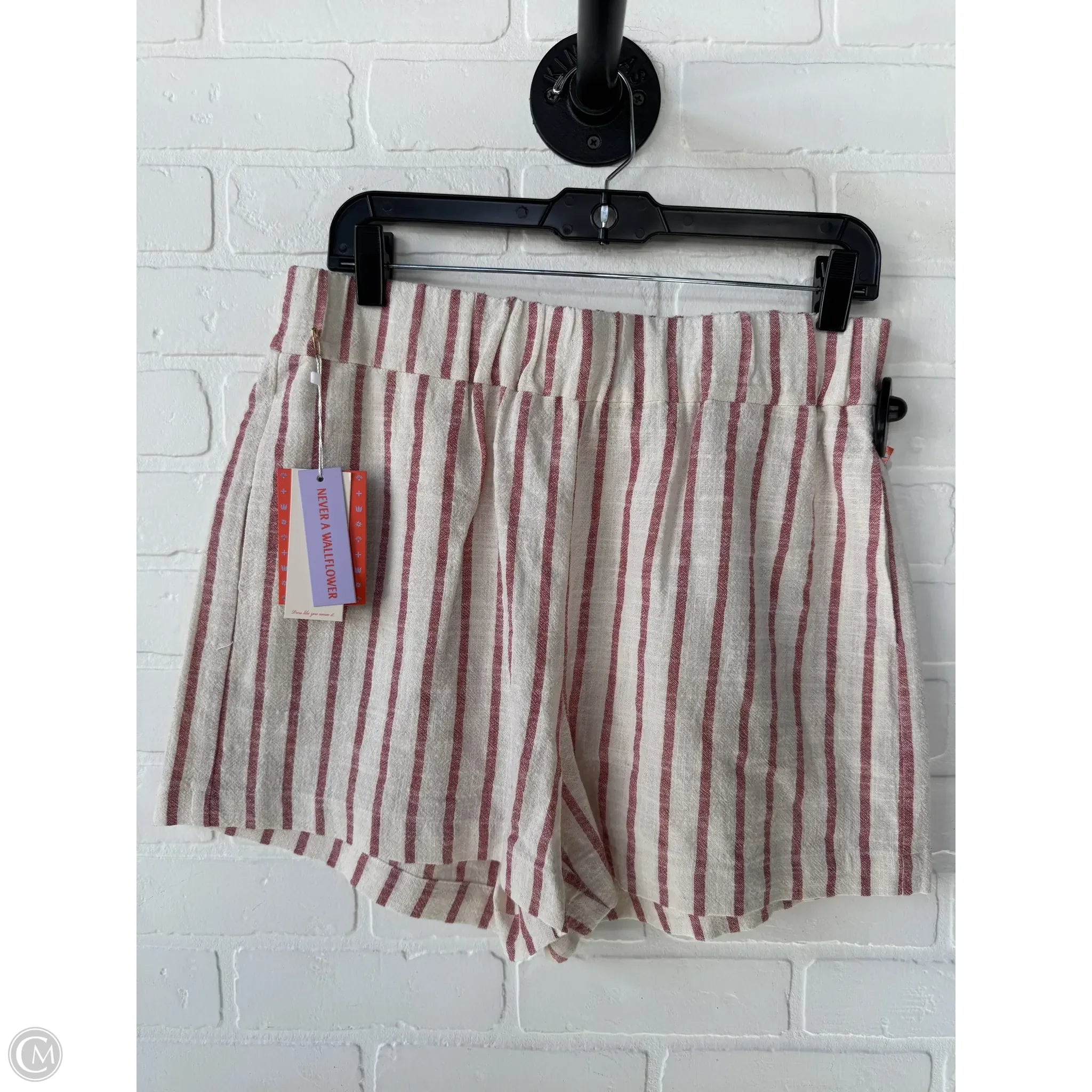 Men's Pants with Patchwork PatternsShorts By Cma In Red & White, Size: 12