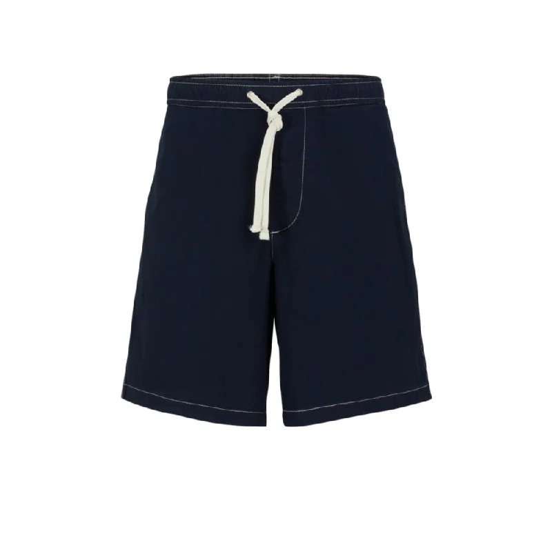 Men's Pants with Button-Down PocketsRegular-fit shorts in paper-touch stretch cotton