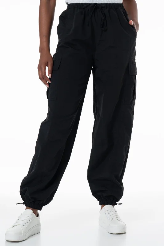 Men's Pants with Slant PocketsCargo Pants _ 154769 _ Black