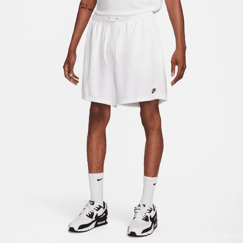 Men's Pants with Shallow PocketsMen's Club Mesh Shorts In White/black