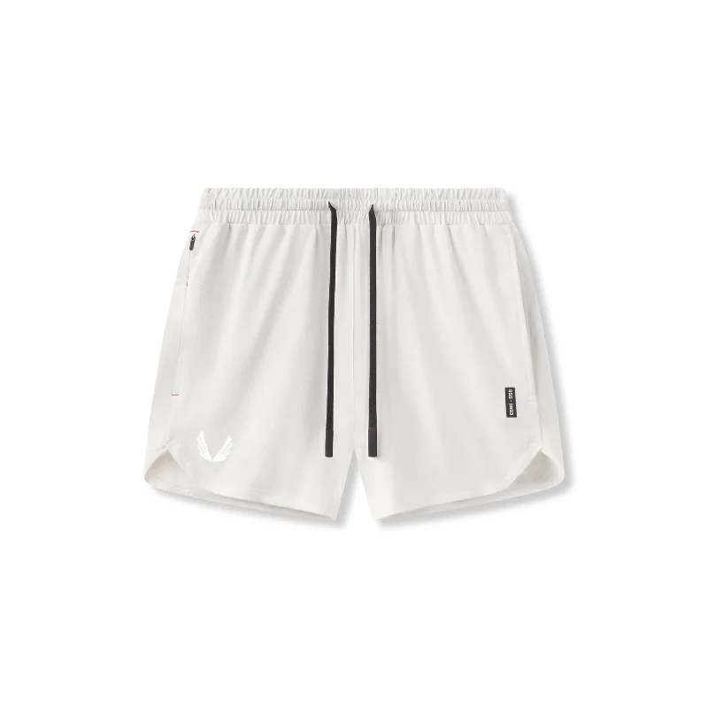 Men's Elastic-Waisted Pants for Easy Movement0993. AeroSilver® 5" Linerless Short - Ivory Cream