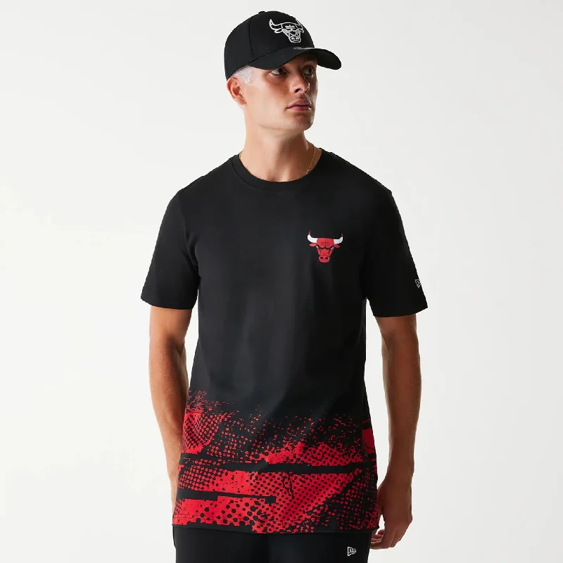 Men's Shirts with Short PlacketsChicago Bulls NBA Tip Off Black T-Shirt