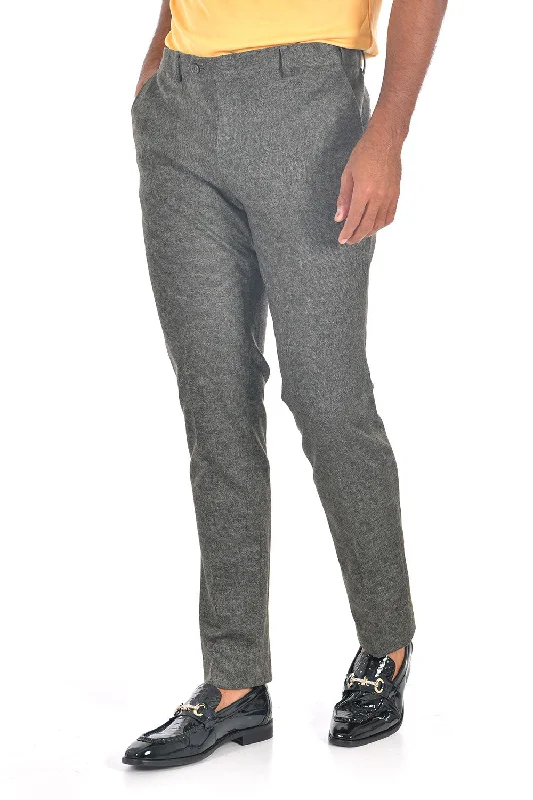 Men's Pants with Appliqué DetailsGrey County Pants