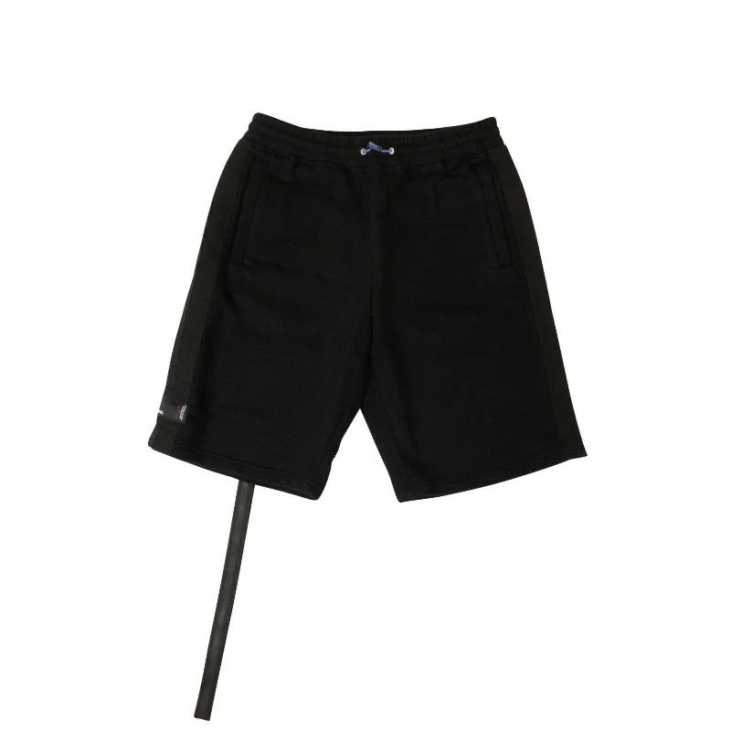 Men's Pants with Antimicrobial TreatmentUnravel Project Taped Basketball Shorts - Black