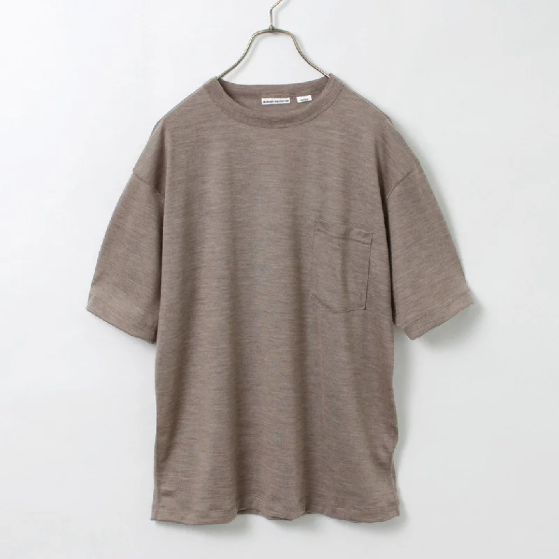 Patterned Men's Hawaiian ShirtsBURLAP OUTFITTER / Short Sleeve Merino Wool Pocket T-Shirt