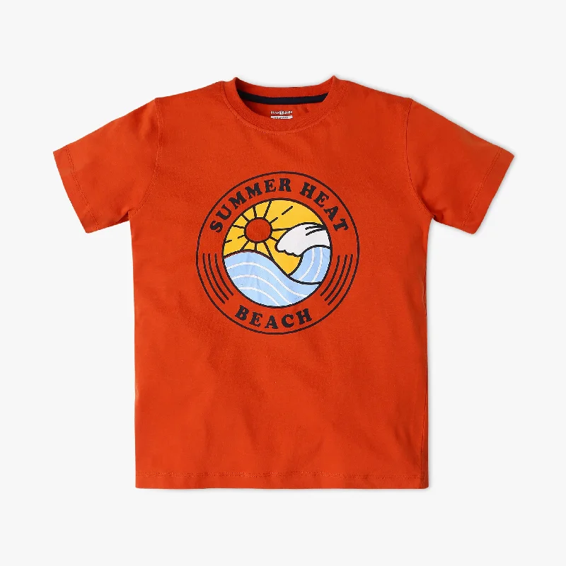 Men's Shirts with Zippered PocketsBoy's Regular Fit Graphic T-Shirt