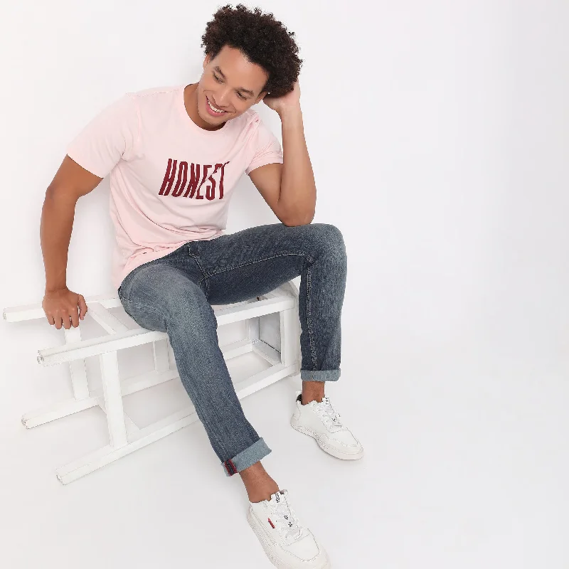 Men's Shirts with Pin CollarsRegular Fit Graphic T-Shirt