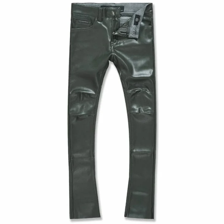 Men's Relaxed-Fit Pants for ComfortKids Jordan Craig Stacked Thriller Pants (Olive) JRF1139K