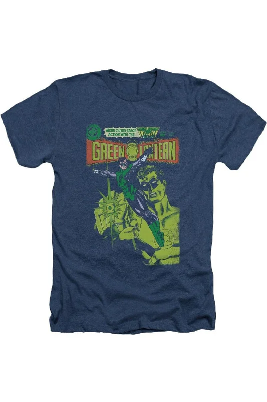 Men's Shirts with Animal PrintsGreen Lantern Vintage Cover Adult Heather Tee / T-Shirt
