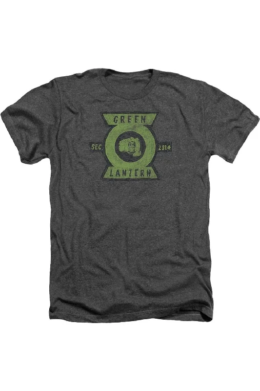 Men's Shirts with Adjustable HemlinesGreen Lantern Section Adult Heather Tee / T-Shirt