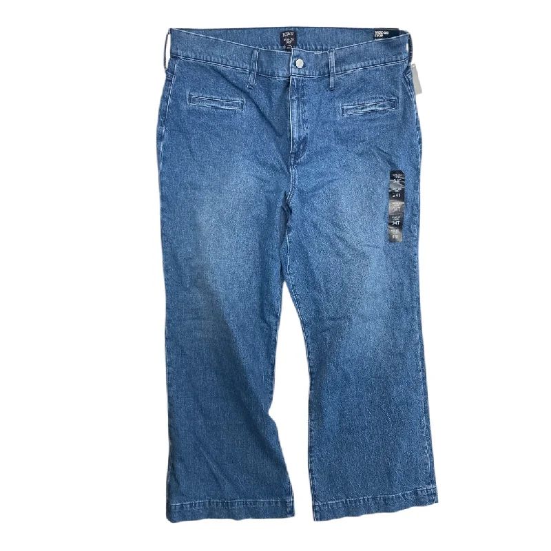 Affordable Designer Men's JeansJeans Wide Leg By J. Crew In Blue Denim, Size:18