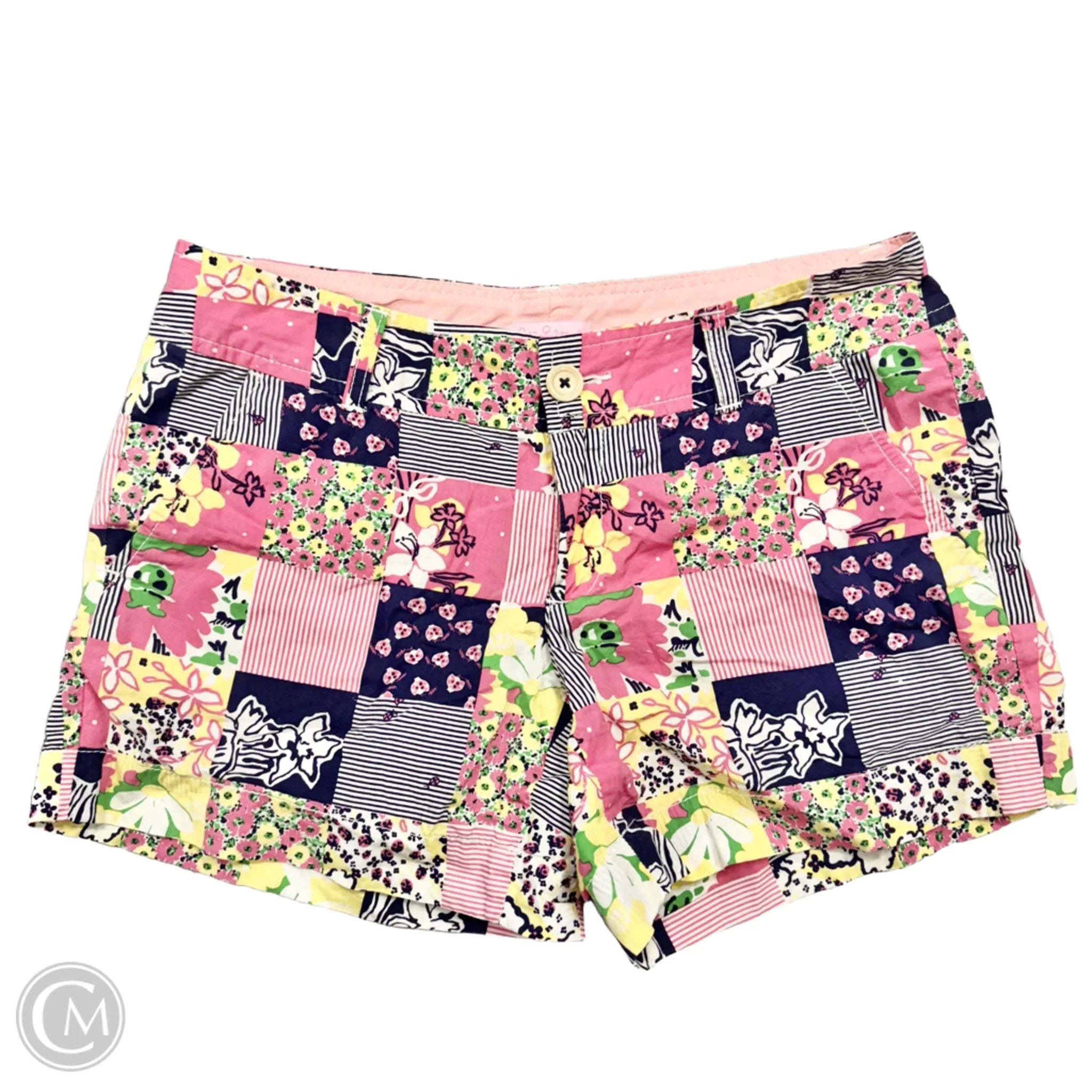 Men's Patterned Pants with PlaidsShorts Designer By Lilly Pulitzer In Multi-colored, Size: S