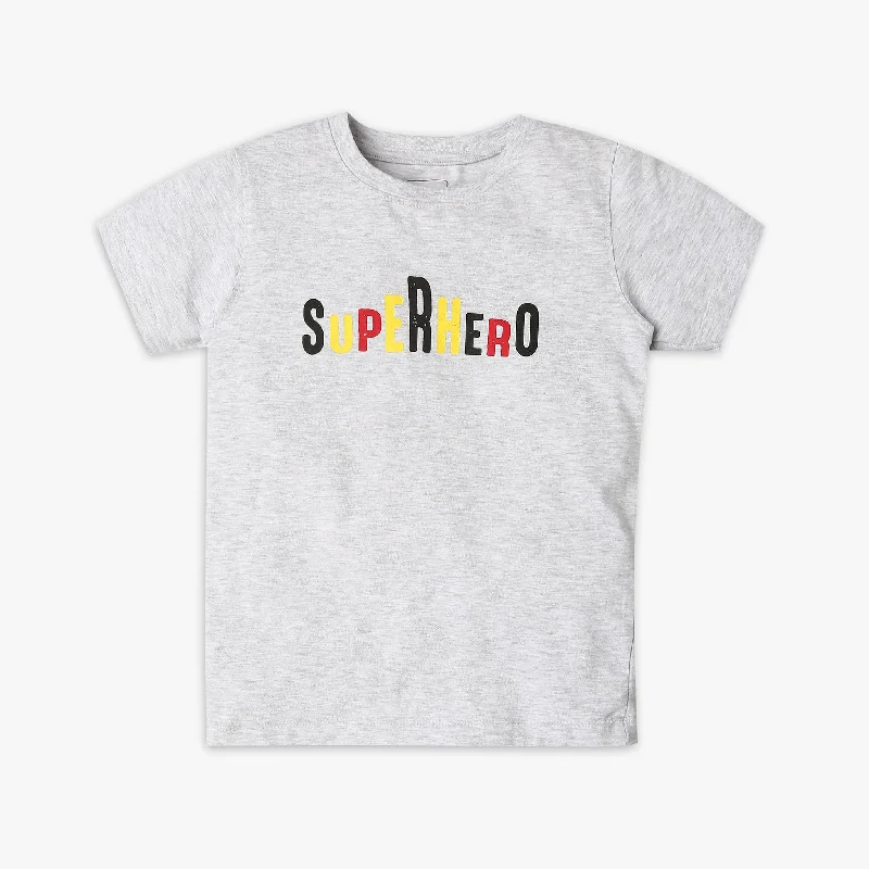 Men's Shirts with Asymmetrical HemlinesBoy's Regular Fit Printed T-Shirt