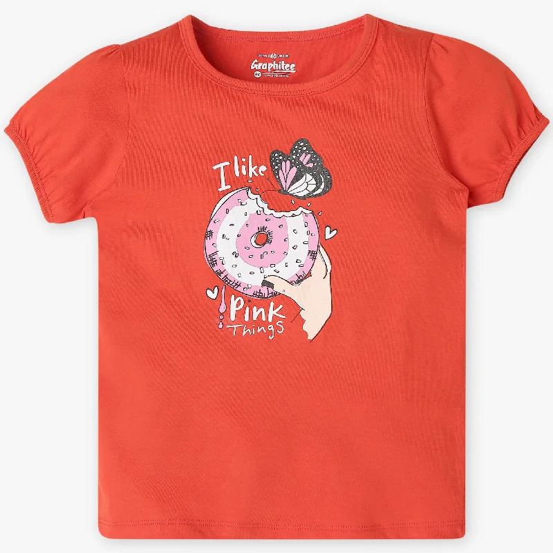 Men's Shirts with Bow TiesGirls Regular Fit Graphic T-Shirt