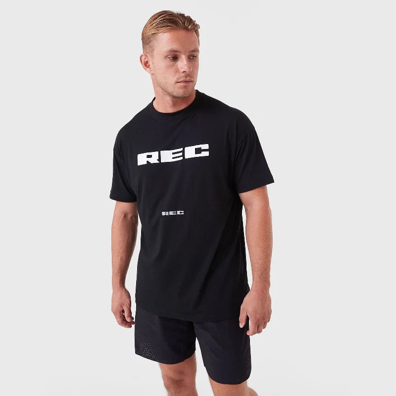 Men's Shirts with Antimicrobial TreatmentREC GEN - Oxy Mass - Tee Black