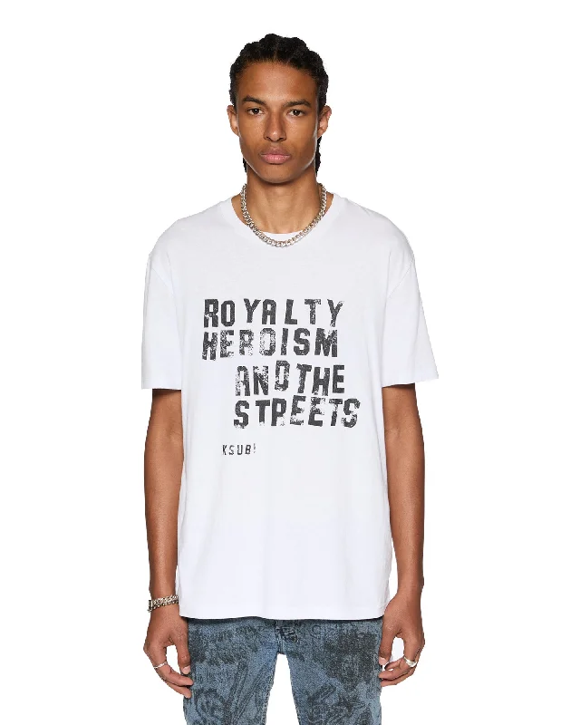 Men's Shirts with Surplice HemlinesHERO KASH SS TEE TRU WHITE