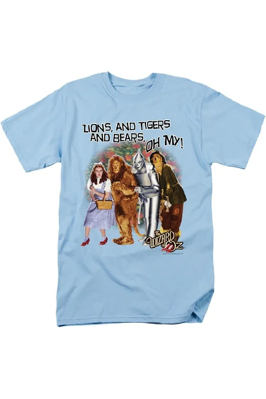 Men's Shirts with Pleated HemlinesWizard Of Oz Oh My Short Sleeve Adult Tee / T-Shirt