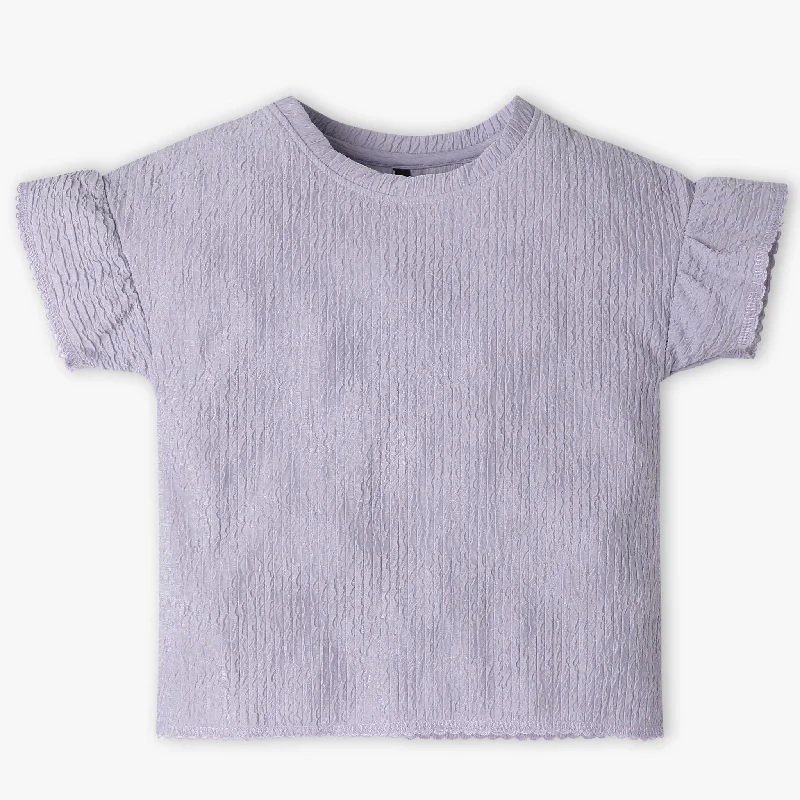Men's Shirts for Beach OutingsGirls Boxy Fit Crew Neck T-Shirt