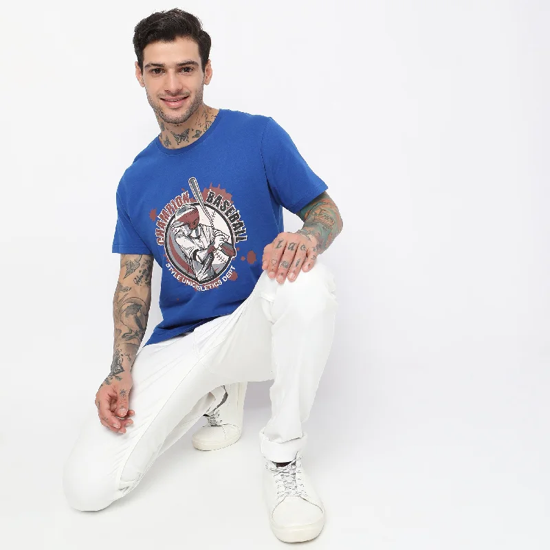 Men's Shirts with Chest PocketsRegular Fit Graphic T-Shirt