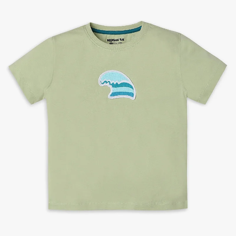 Men's Shirts with UV ProtectionBoys Regular Fit Solid T-Shirt