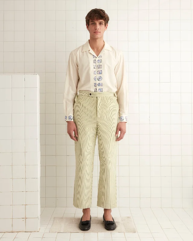 Men's Tapered Pants for a Slimming EffectMint Corduroy Trousers